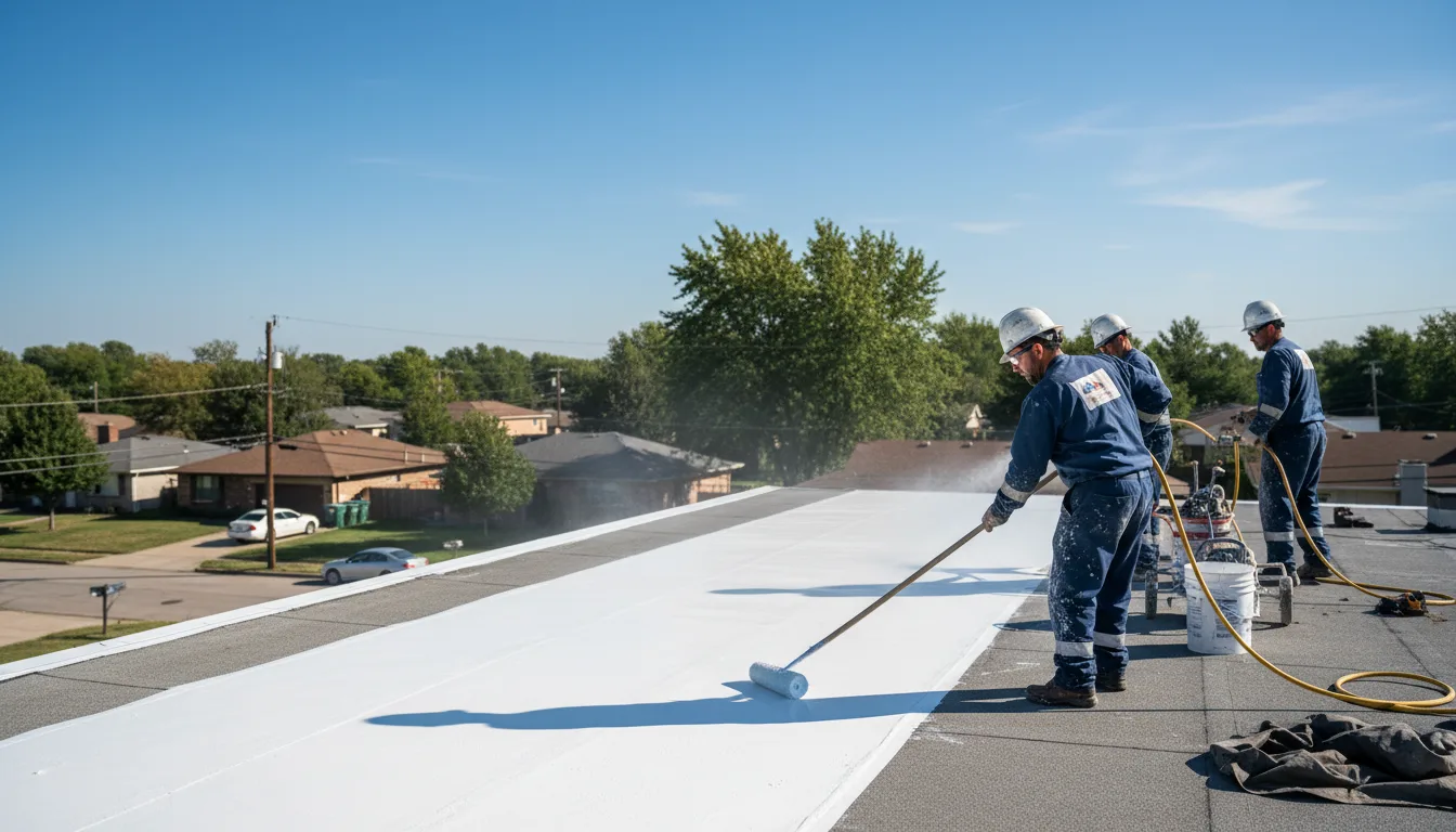 Commercial roof coating in Sangerfield, NY near me